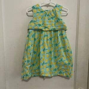 Koala Kids Blue Dress with Lemon Design